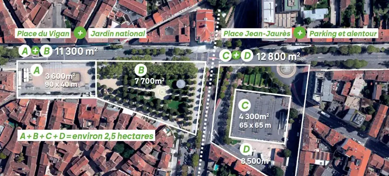 Échelle places Albi