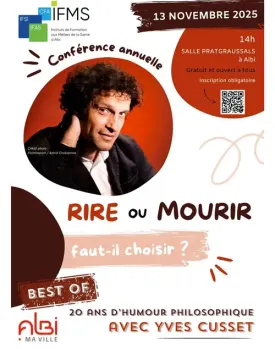 Conférence "Rire ou mourir, faut-il choisir" par Yves Cusset