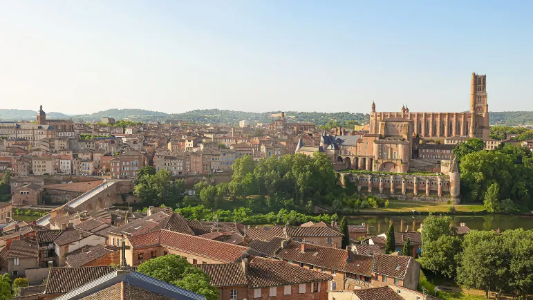 Cité épiscopale vue depuis l'église de La Madeleine