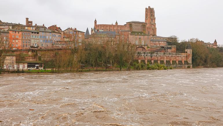 Crue du Tarn le lundi 22 décembre 2025